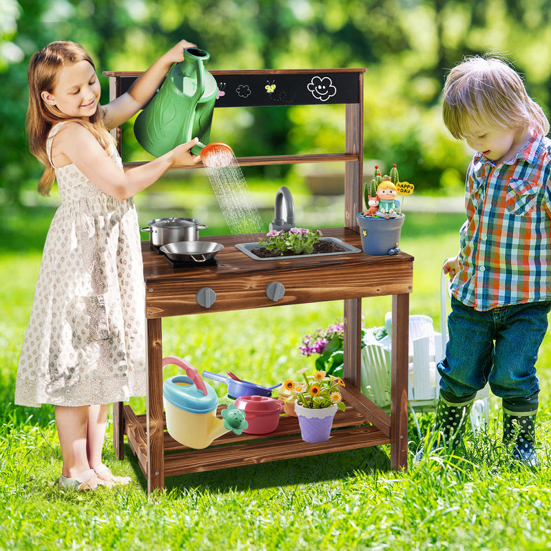 Kids Outdoor Sink - Buitenmodderkeuken voor kinderen met draaibare kraan
