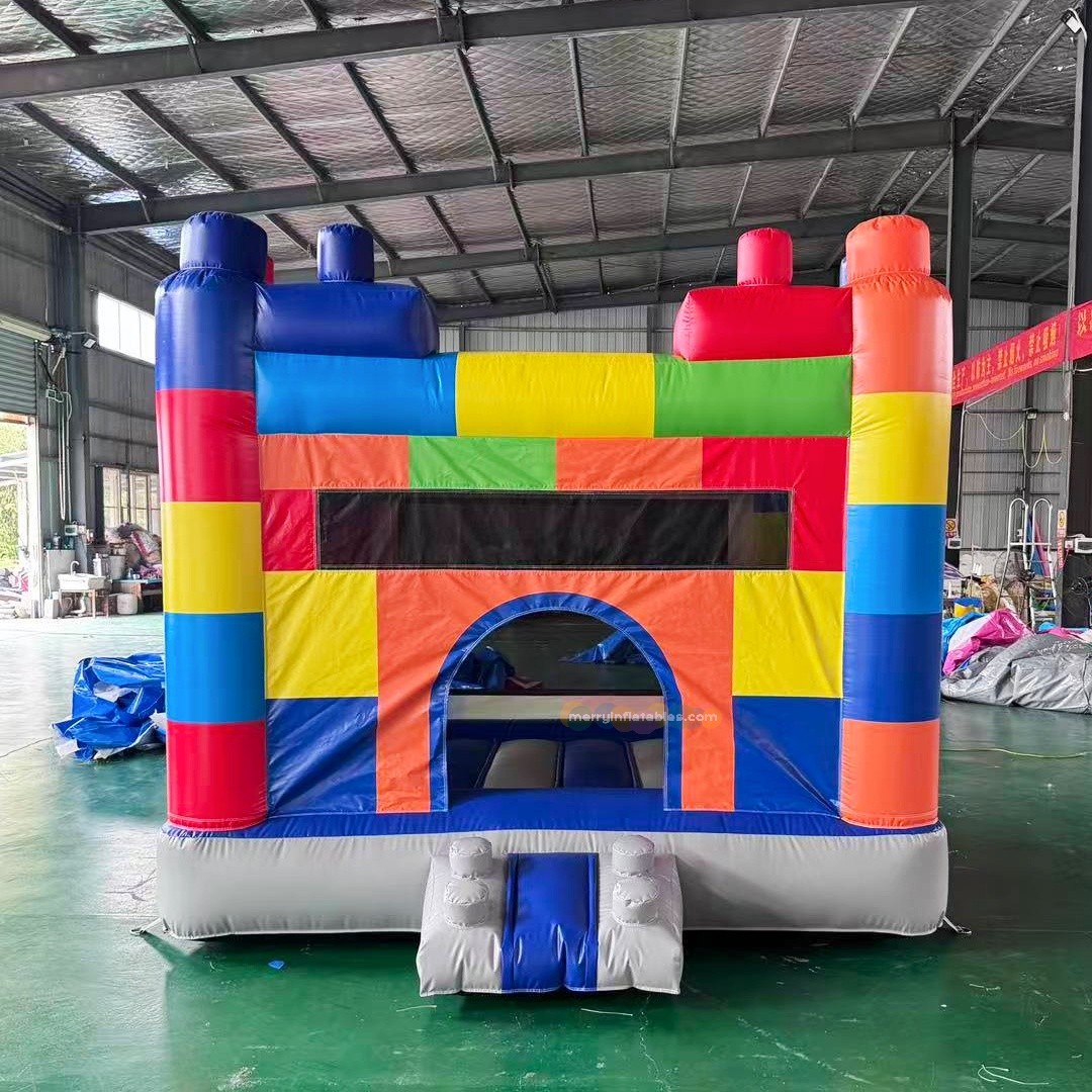 Kids Outdoor House With Slide - Kids Bounce House Springkasteel Glijbaan Combo