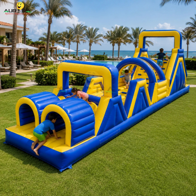 Kids Outdoor House - Nieuwe stijl opblaasbaar springkussen obstakelparcours buiten
