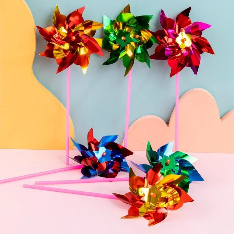 Outdoor Kids In An Indoor World - 50 Stuks Sequin Windmolen Pinwheel Wind