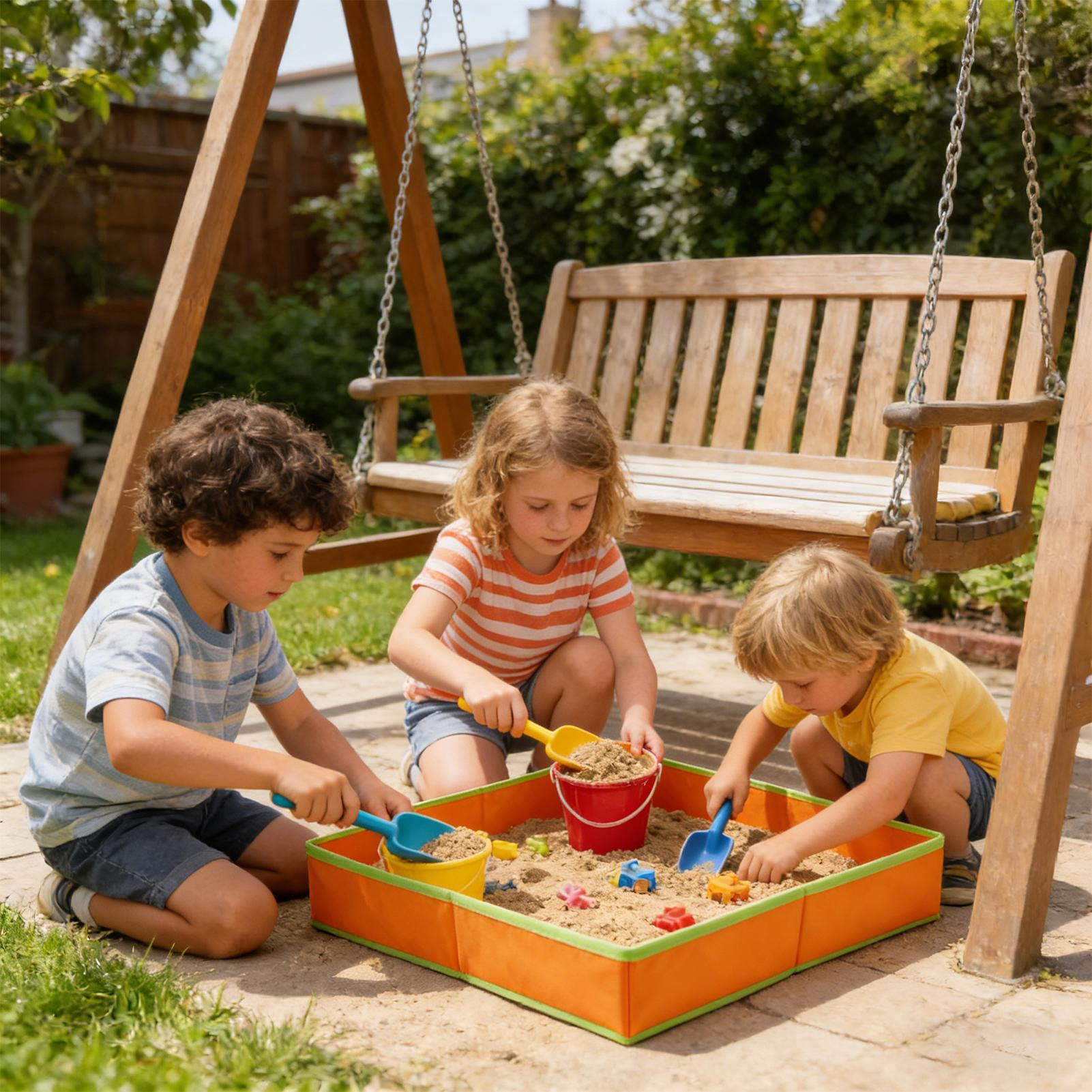 Kids Outdoor Tunnel - 1-delige zandtafel voor kinderen, zandbak speelgoed