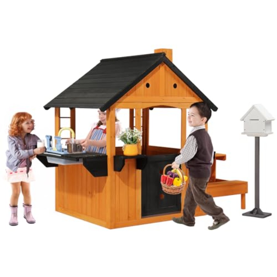 Kids Outdoor Sink - Buitenspeelhuis van hout voor kinderen van