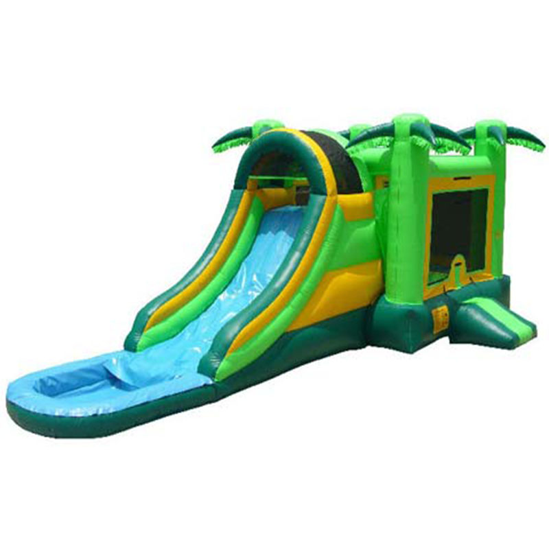 Kids Outdoor House With Slide - Mingrui Nieuw ontwerp opblaasbare springkasteel waterglijbaan