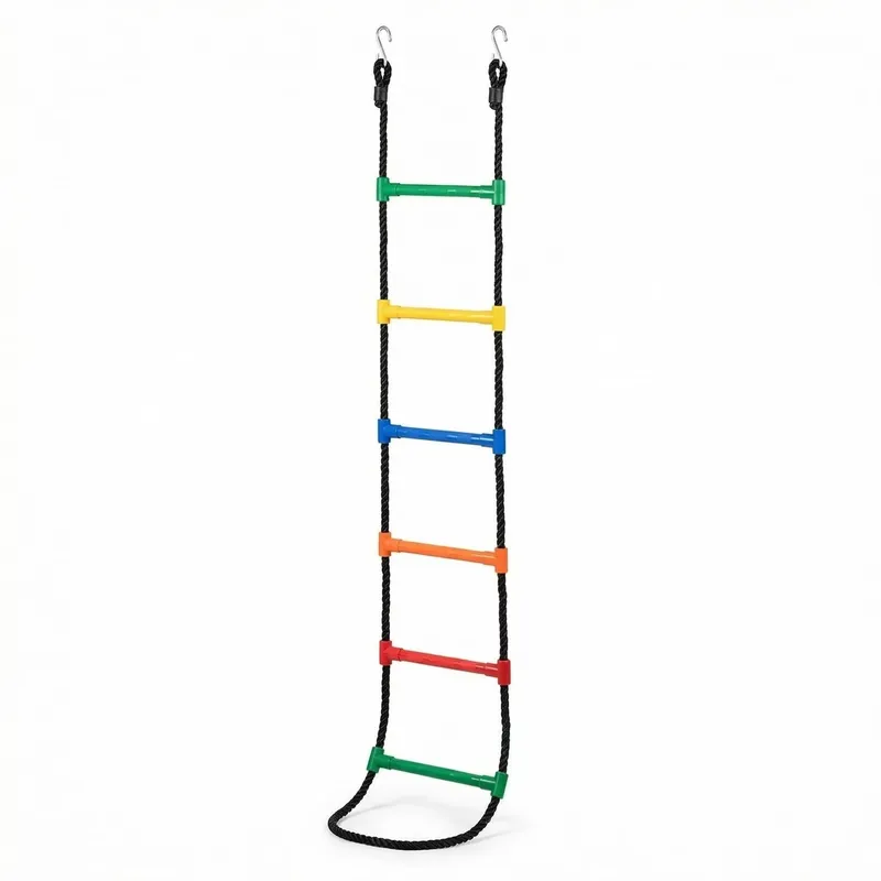 Kids Outdoor Ladder - Kleurrijke plastic touwladder voor kinderen en