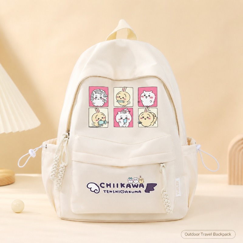 Kids Outdoor Backpack - Leuke Chiikawa kinderrugzak Versterkte stof Duurzaam
