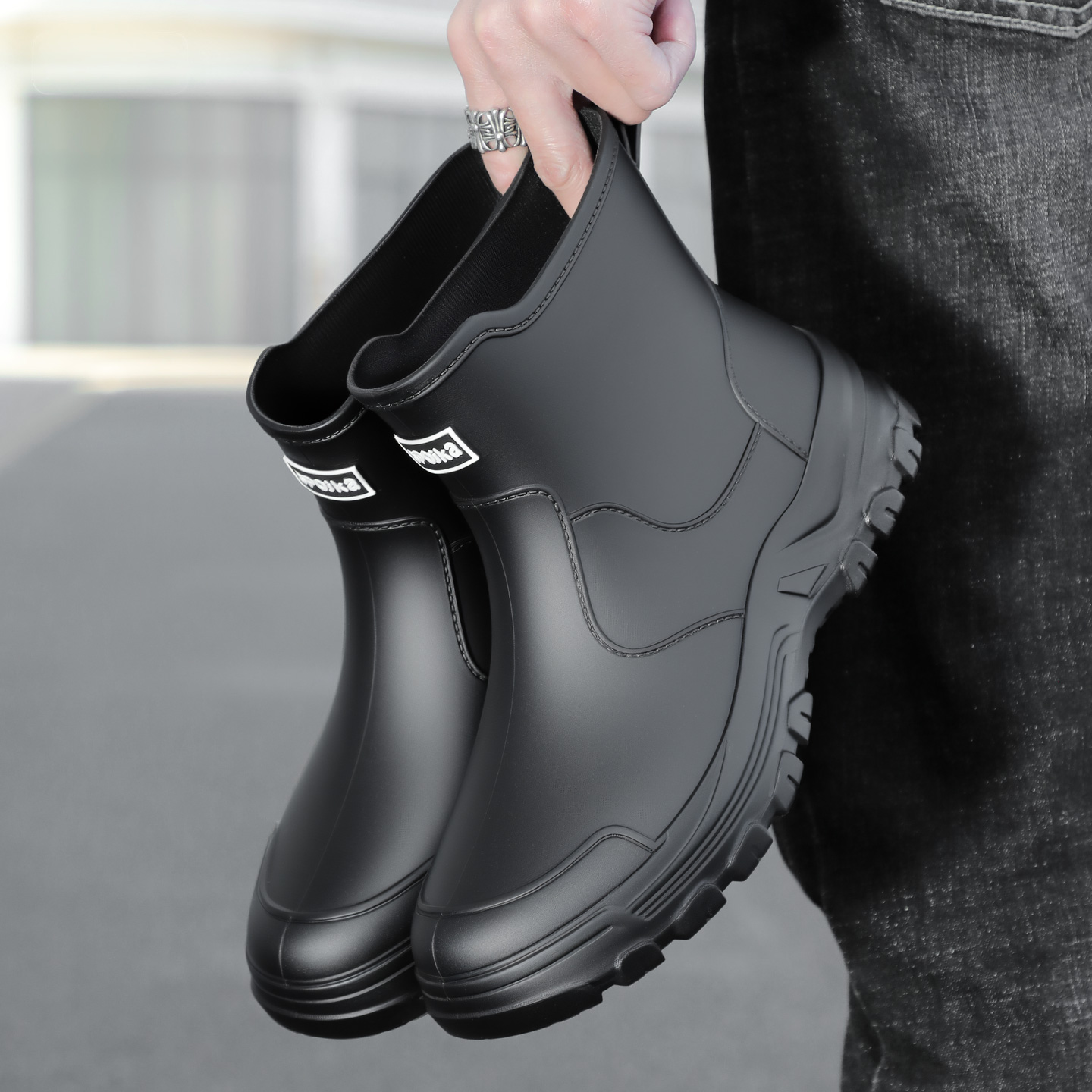 Kids Outdoor Boots - Modieuze nieuwe stijl heren regenlaarzen tot