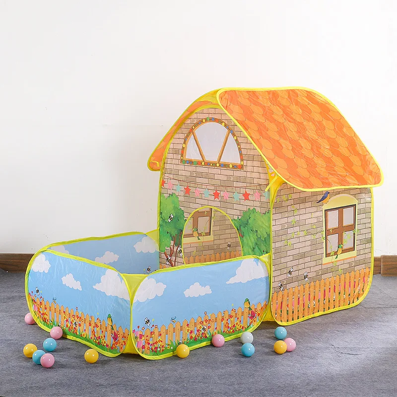 Kids Outdoor Tent - Draagbare opvouwbare kinder speelhut met binnenplaatsontwerp,