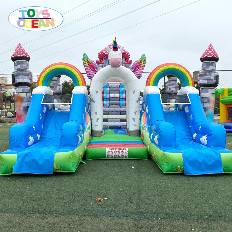 Kids Outdoor House With Slide - Op maat gemaakte grote buiten speeltuin