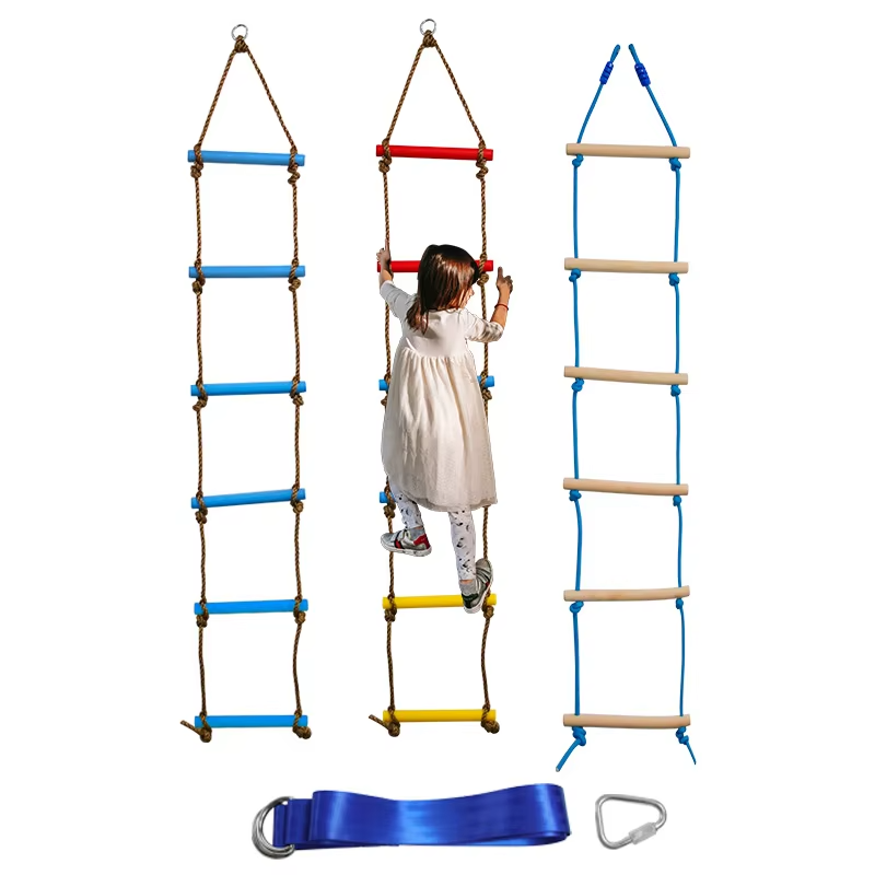 Kids Outdoor Ladder - 6,6 ft Klimladder voor Kinderen, Binnen