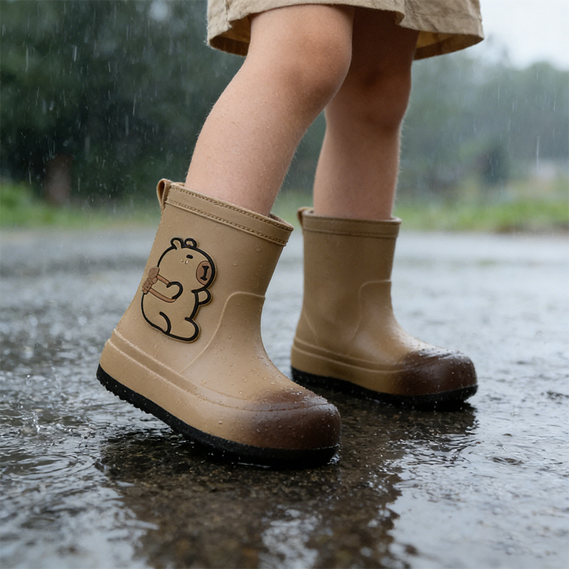 Kids Outdoor Boots - Regenlaarzen voor kinderen Cartoon waterdichte rubberen