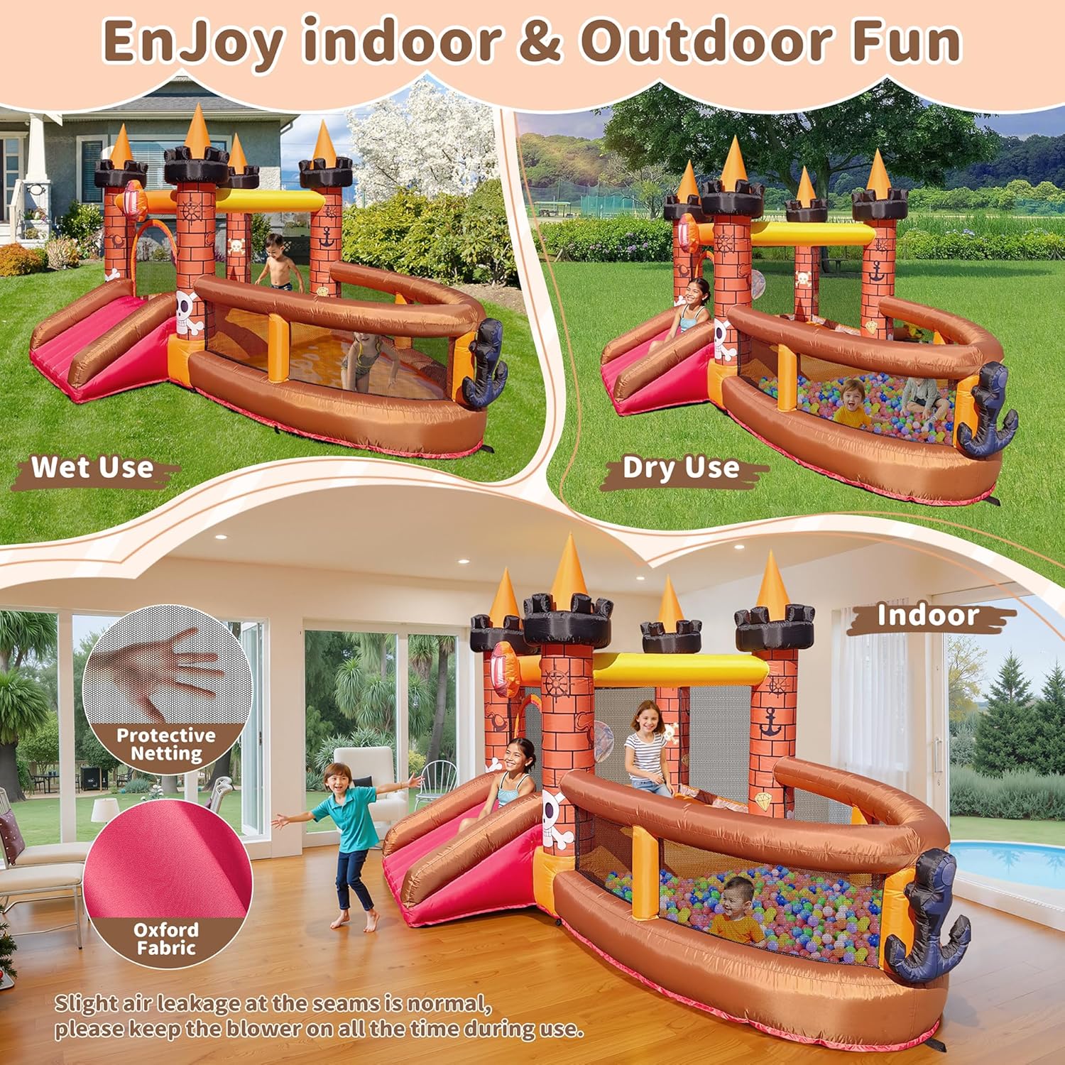 Opblaasbare springkasteel voor - Kids Outdoor House recensie en prijs