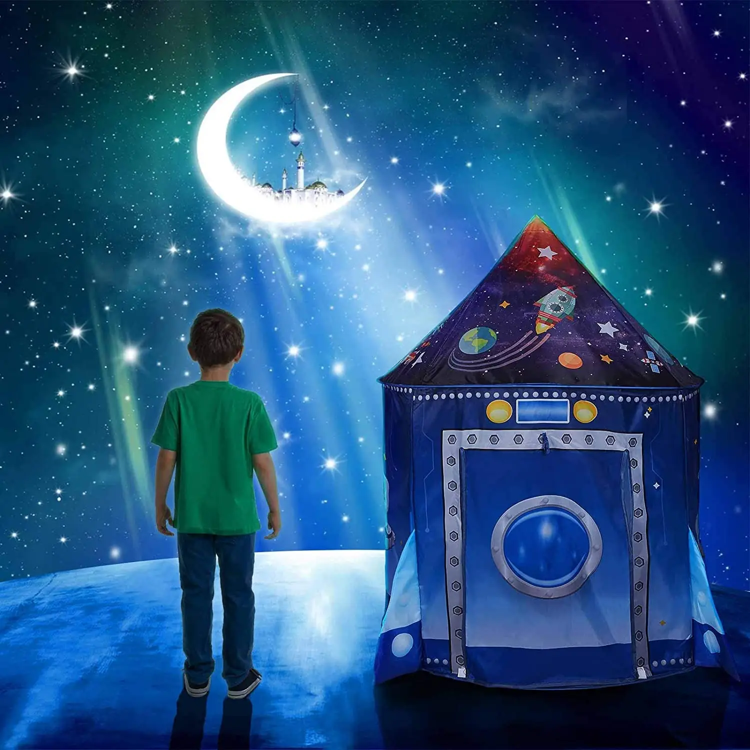 Raketvliegtuig kinder tent opk - Kids Outdoor Tent recensie en prijs