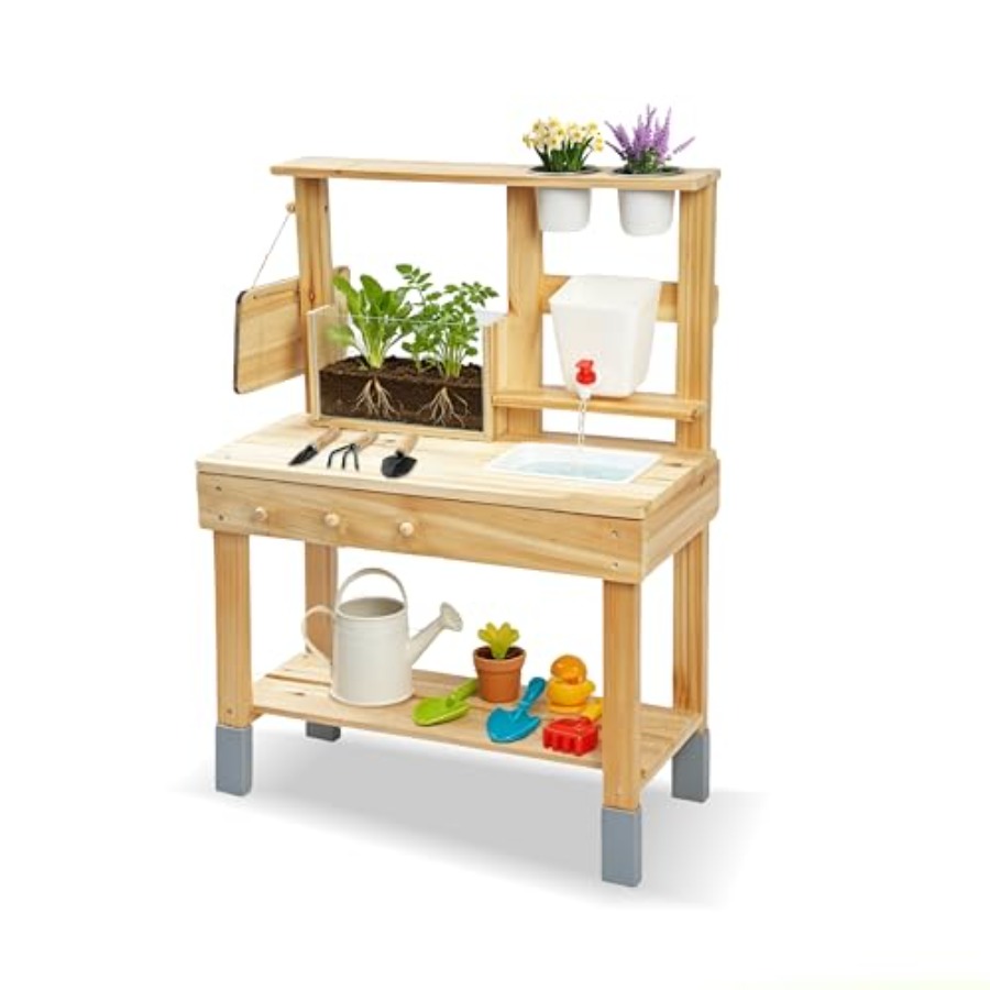 Buitenpotplantenbank voor kind - Kids Outdoor Chalkboard recensie en prijs