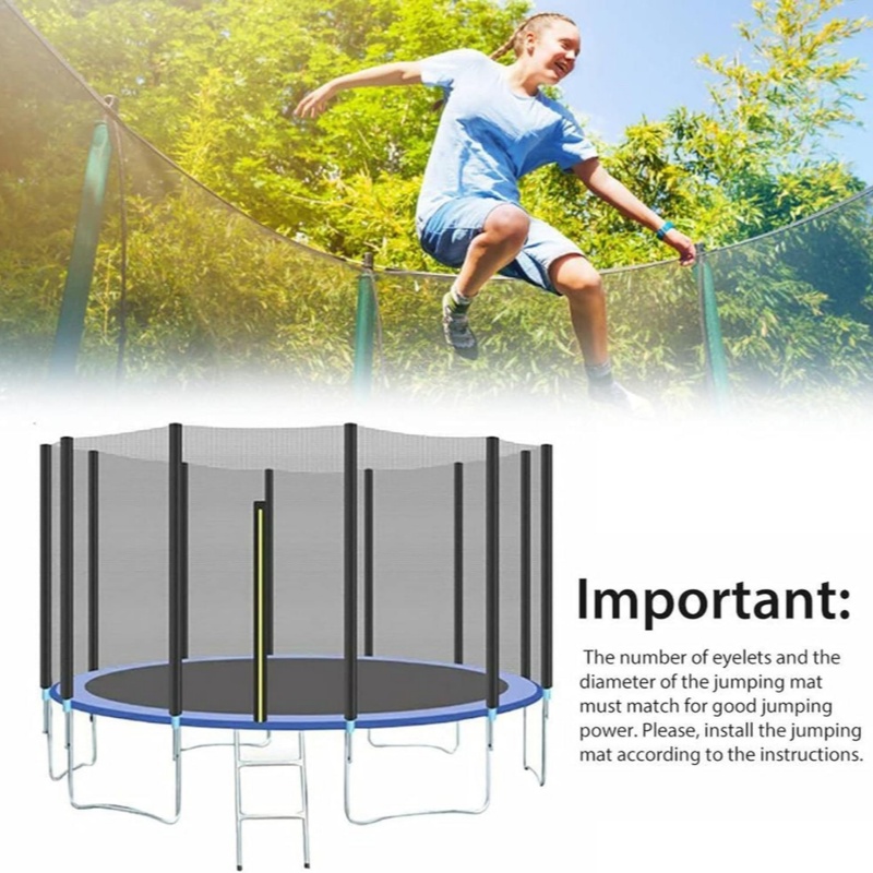 6FT 8FT 10FT 12FT Trampoline M - Kids Outdoor Zipline recensie en prijs