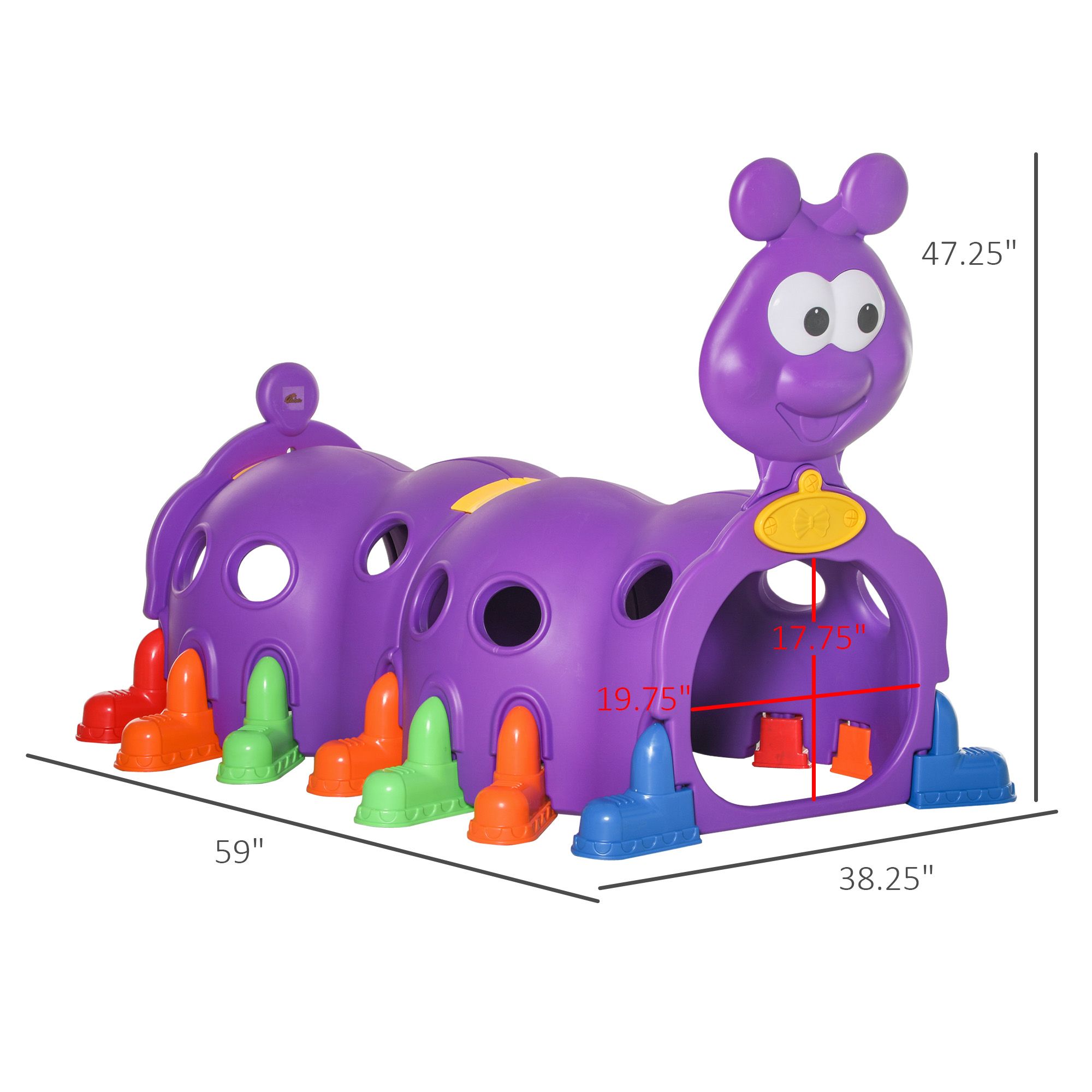 Kinderen Rups Klimtunnel Paars - Kids Outdoor Tunnel recensie en prijs