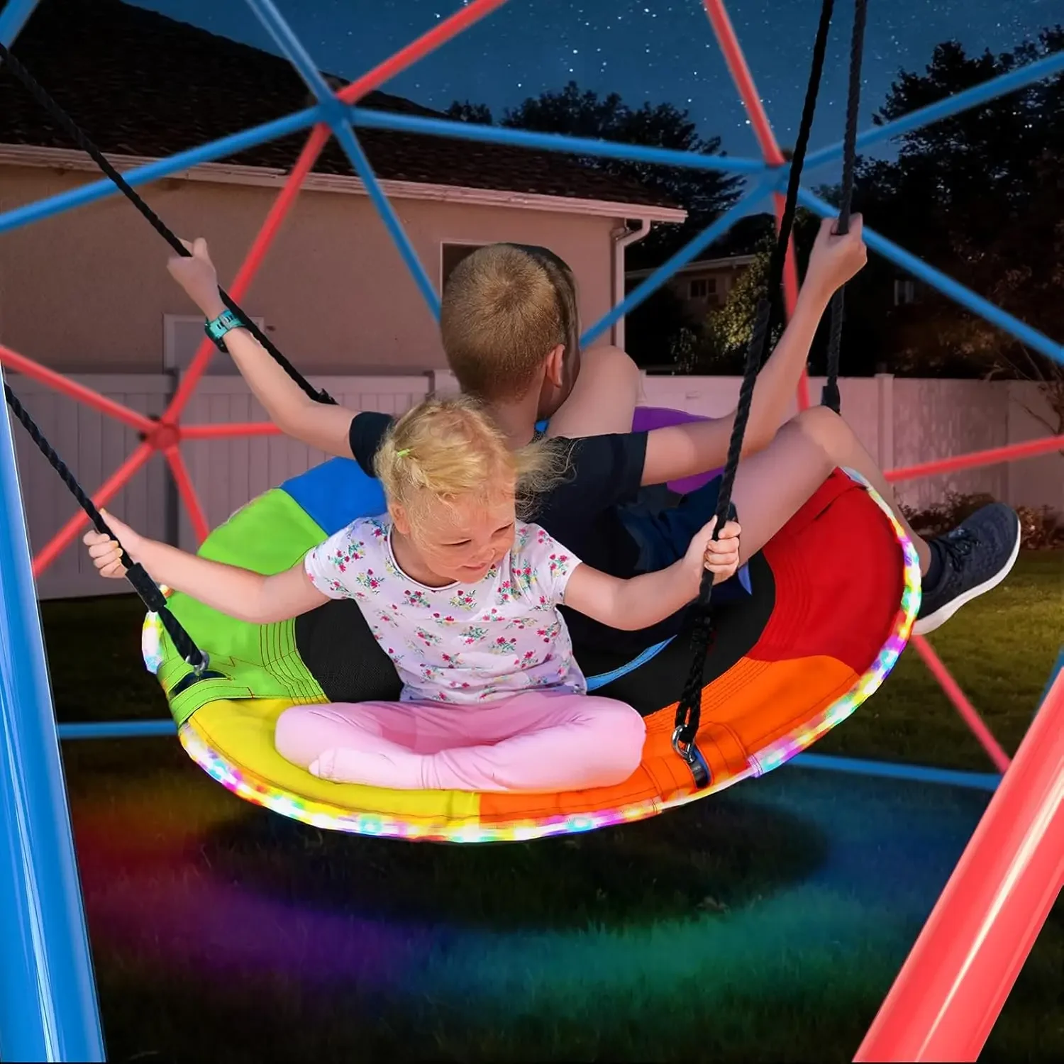 Hapfan Klimkooi Schommelset me - Kids Outdoor Jungle Gym Dome recensie en prijs