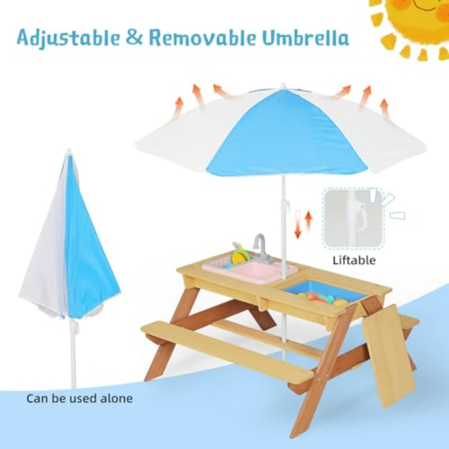 Buitentafel voor kinderen met  - Kids Outdoor Sink recensie en prijs