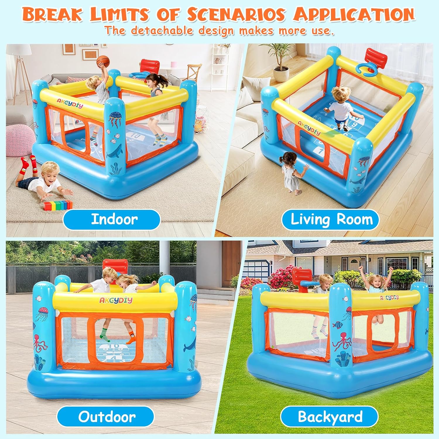 Springkasteel, opblaasbaar PVC - Kids Outdoor House recensie en prijs