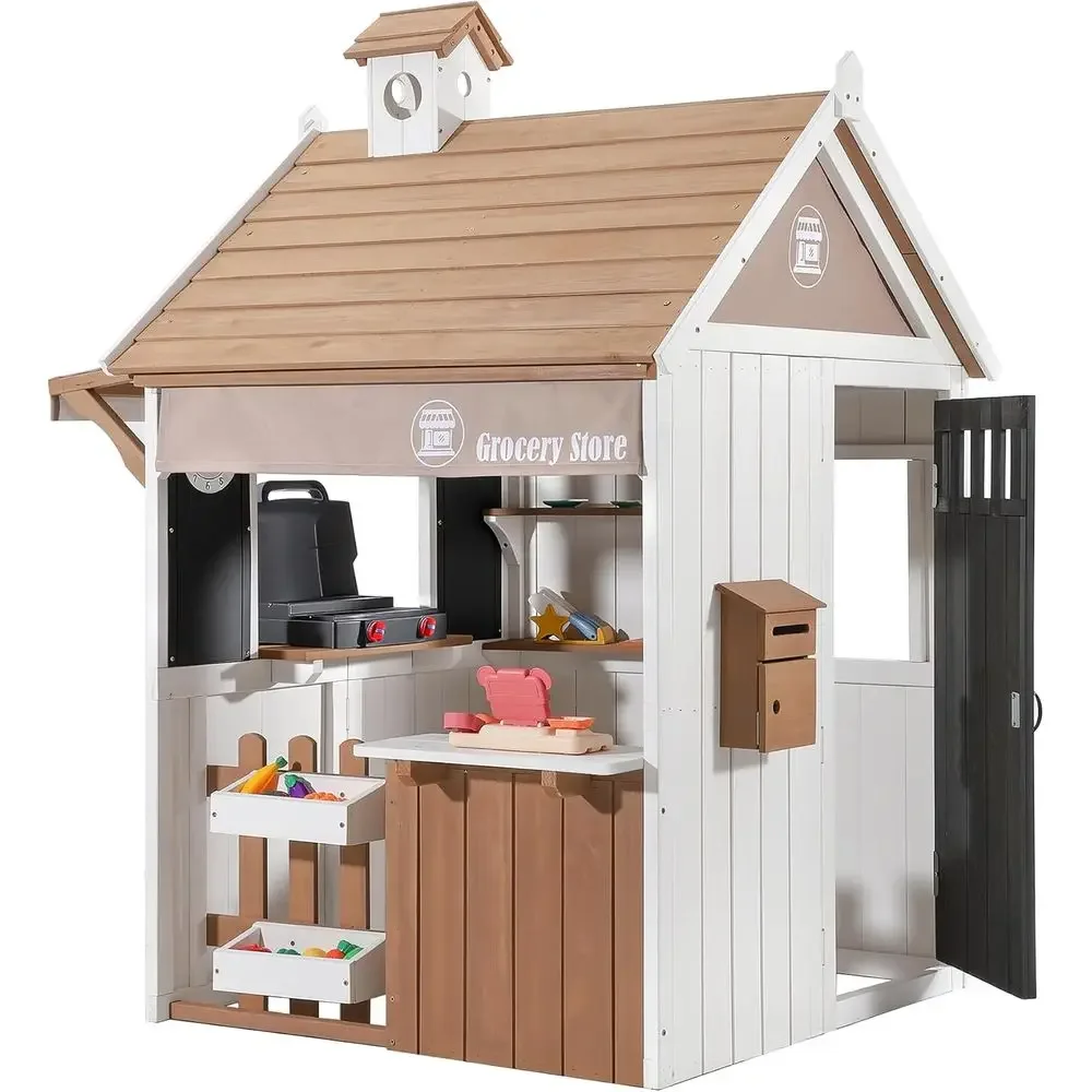 2-in-1 buiten speelhuisje voor - Kids Outdoor Chalkboard recensie en prijs