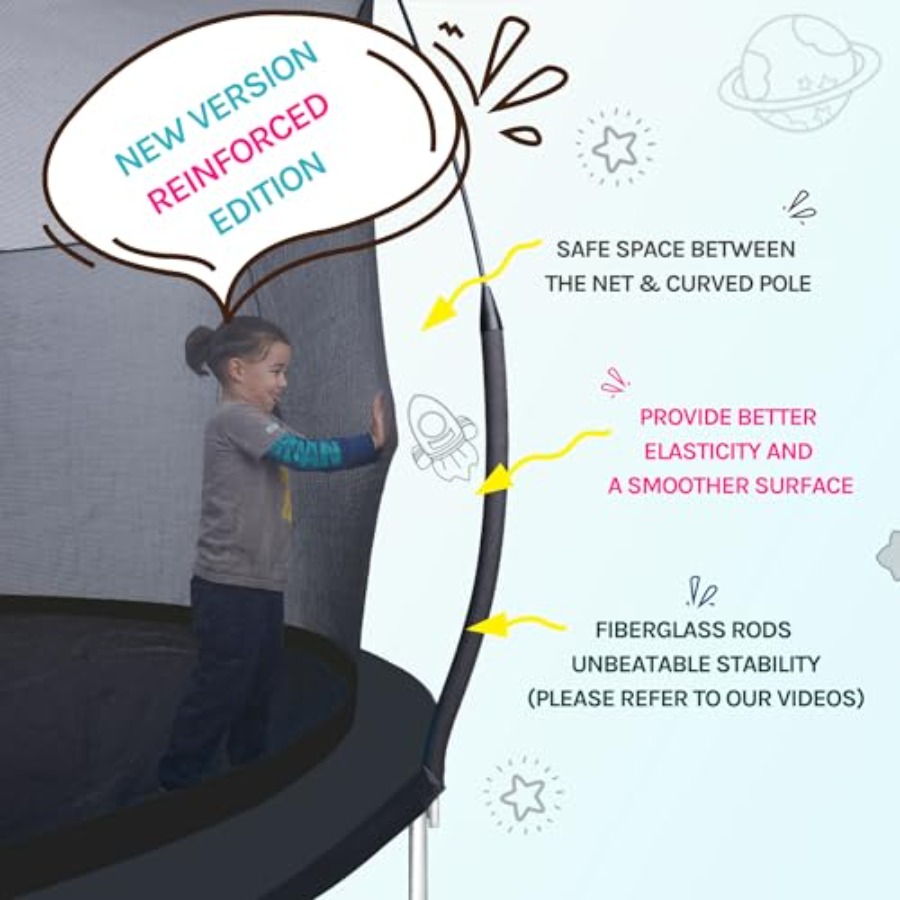 Buitentrampoline voor kinderen - Kids Outdoor Frame recensie en prijs