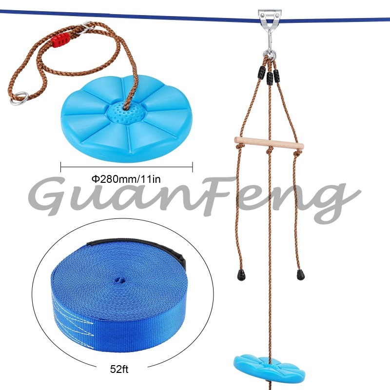 52 ft zipline-set voor volwass - Kids Outdoor Zipline recensie en prijs