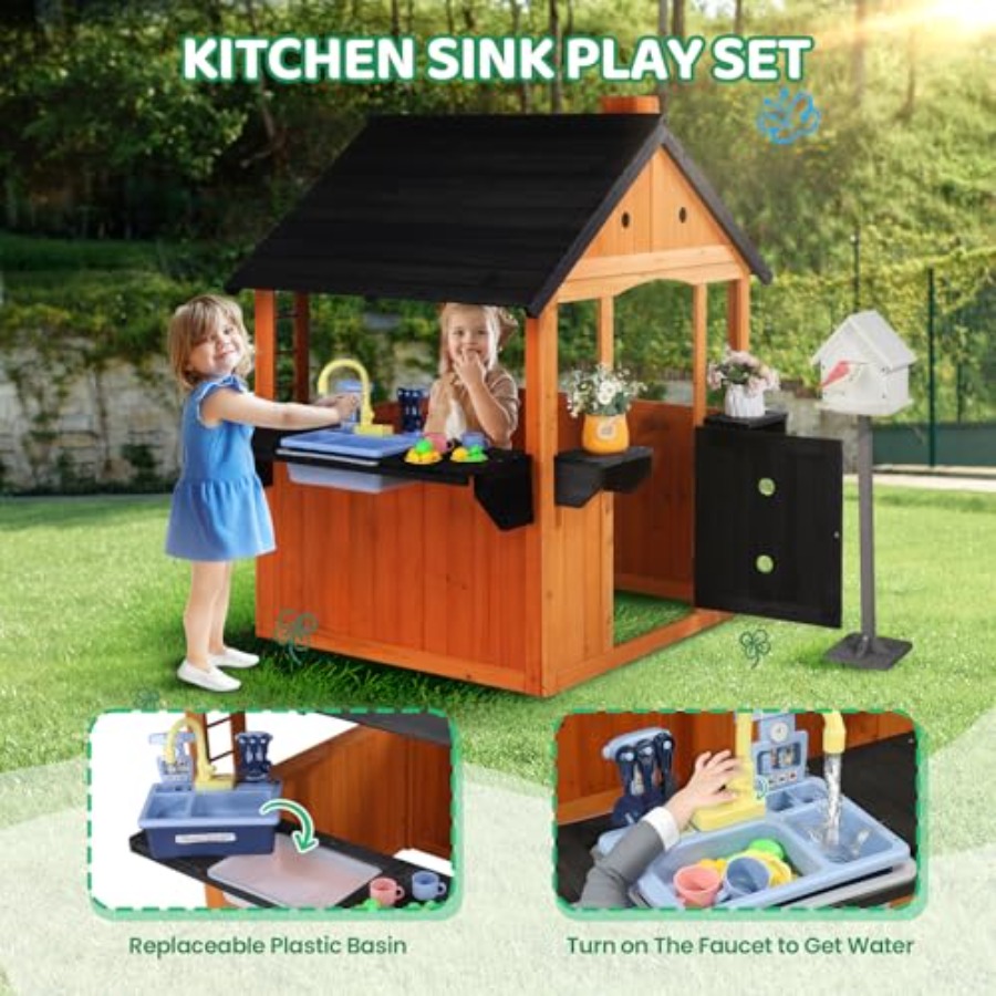 Buitenspeelhuis van hout voor  - Kids Outdoor Sink recensie en prijs
