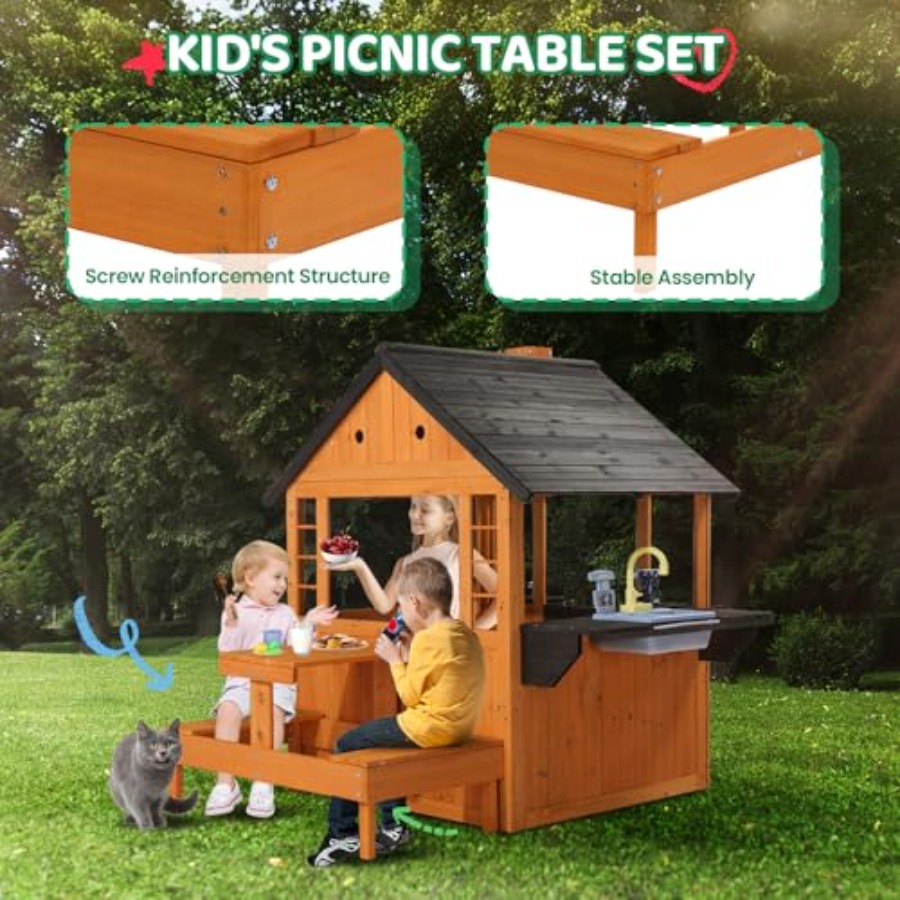 Buitenspeelhuis van hout voor  - Kids Outdoor Sink recensie en prijs