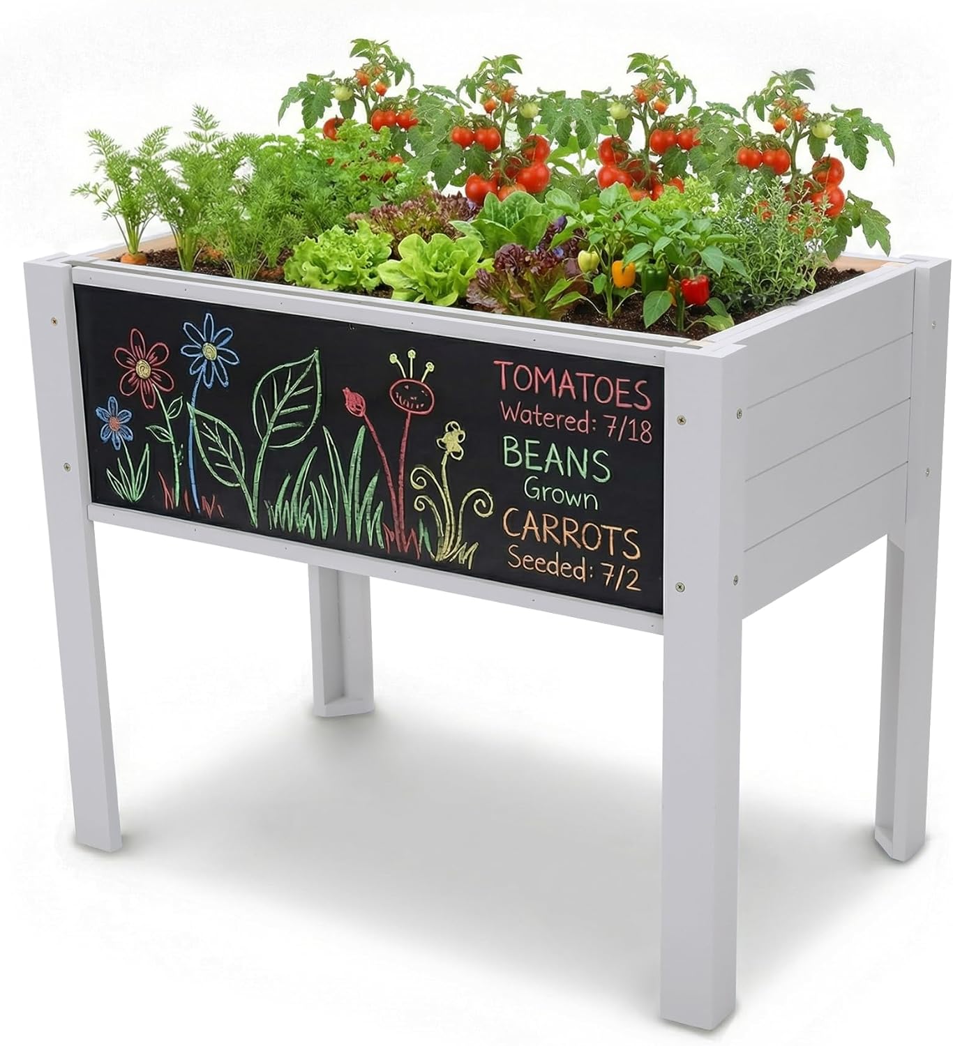 Kinderen verhoogd moestuinbed  - Kids Outdoor Chalkboard recensie en prijs
