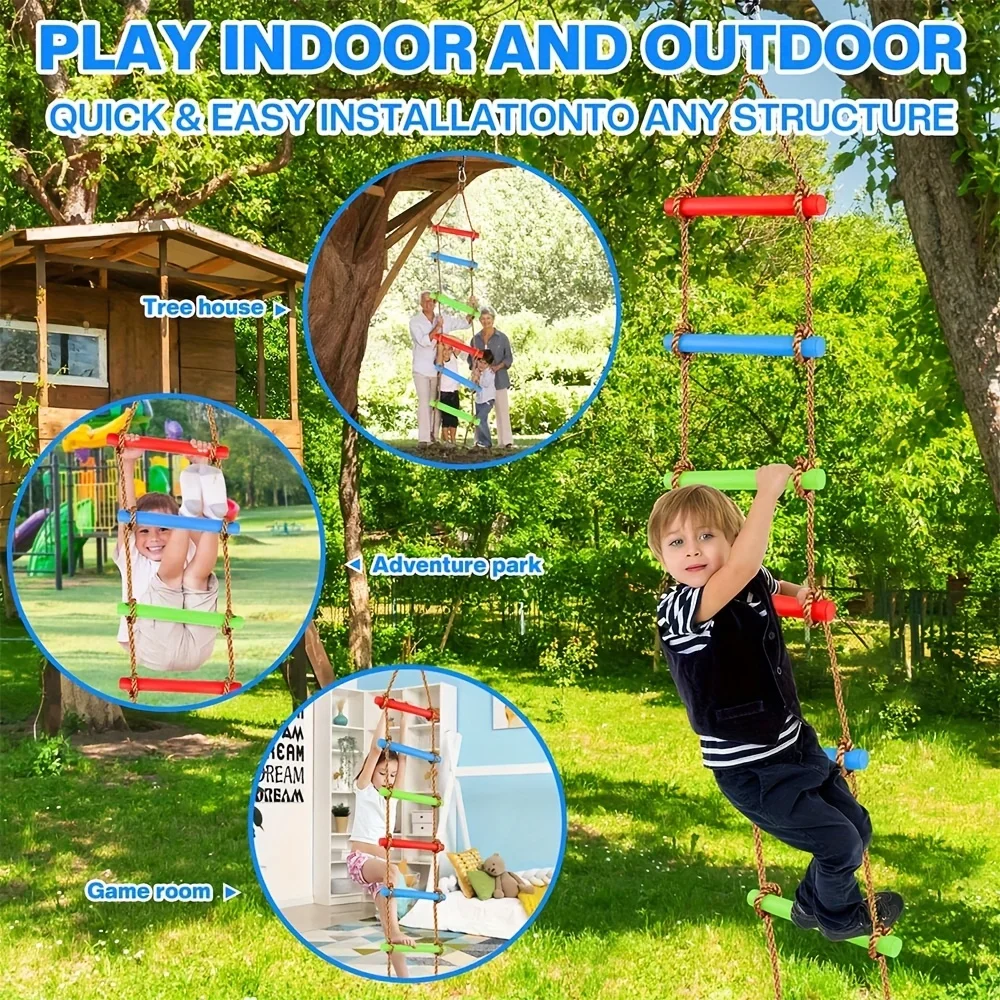 1 stuk kleurrijke klimladder v - Kids Outdoor Ladder recensie en prijs