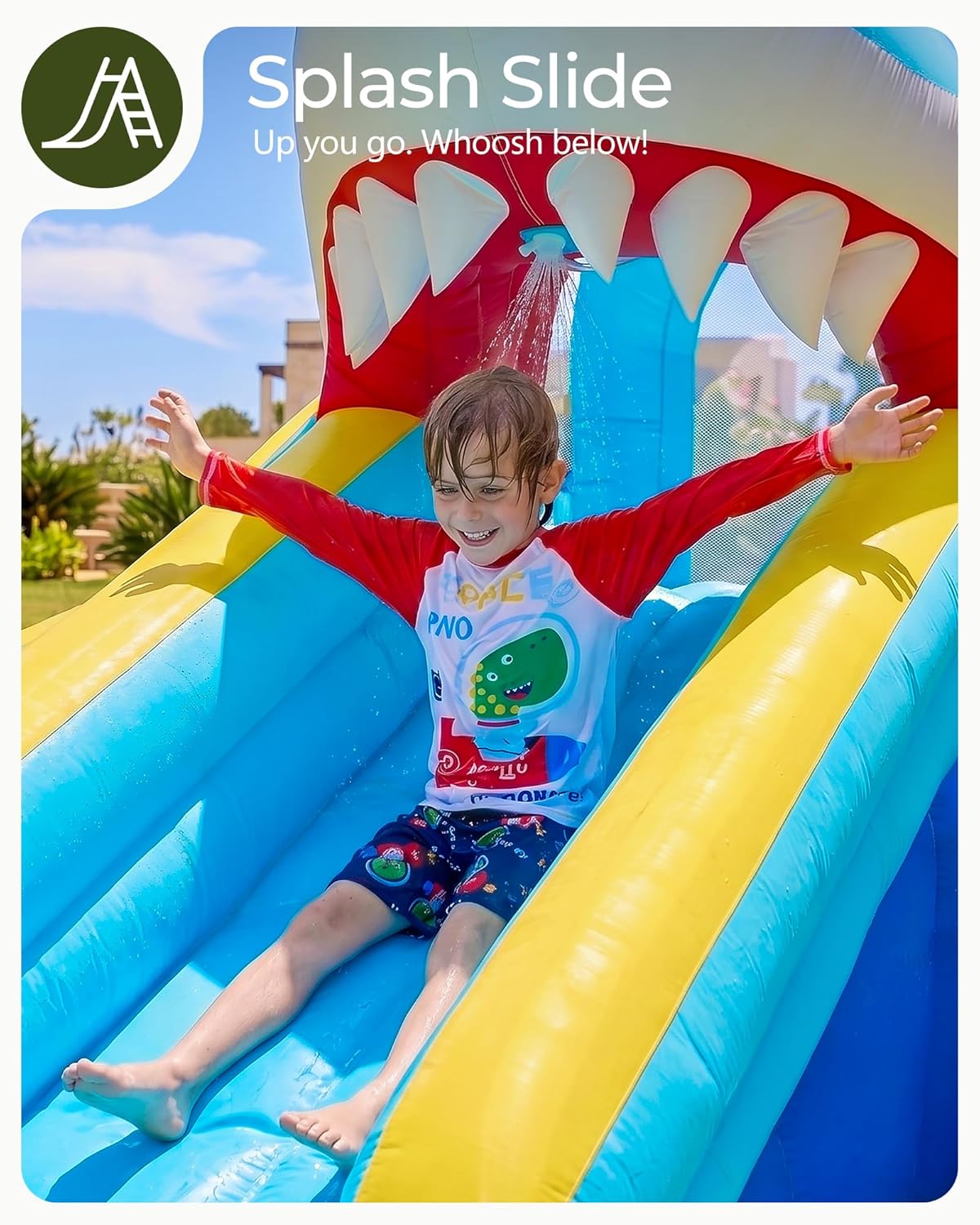 Opblaasbare waterglijbaan spri - Kids Outdoor House recensie en prijs