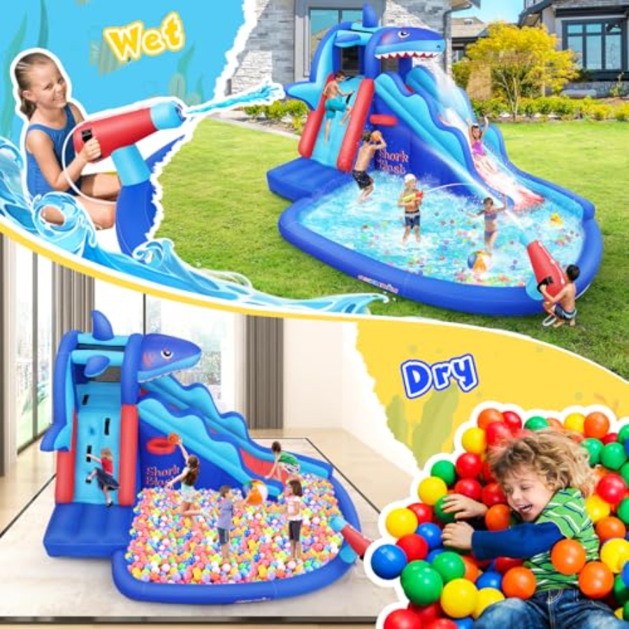 Opblaasbare waterglijbaan spri - Kids Outdoor House recensie en prijs