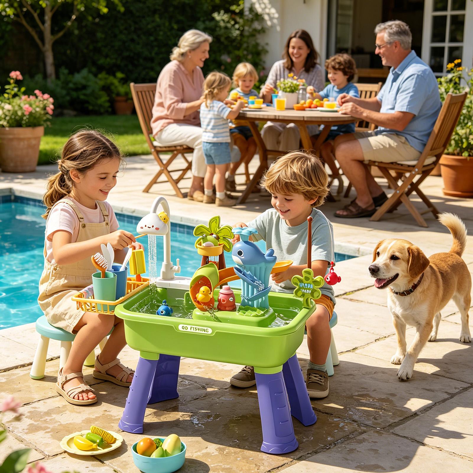 Watertafel voor kinderen met p - Kids Outdoor Sink recensie en prijs