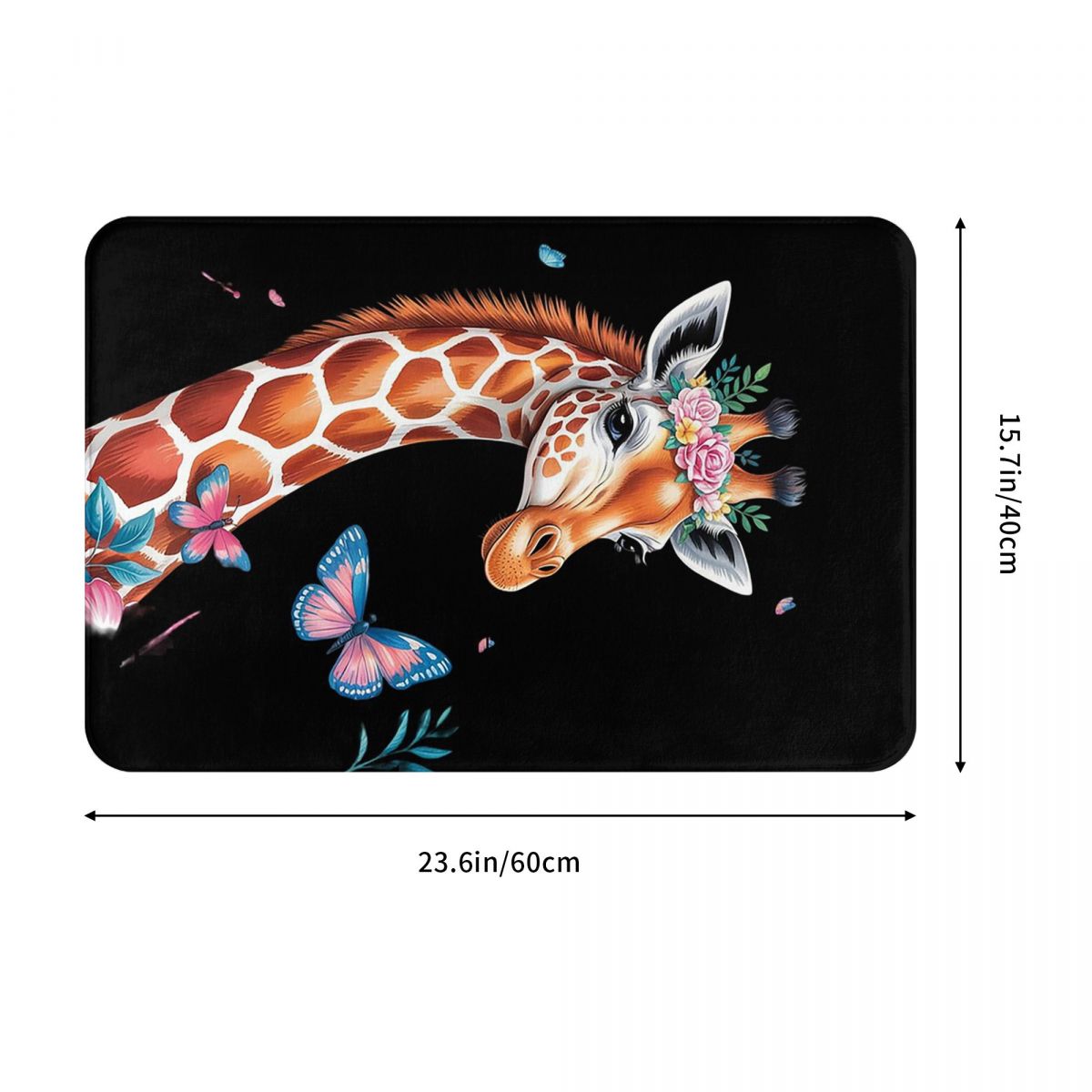 Schattige giraffe met bloemen  - Kids Outdoor Floor Cushions recensie en prijs