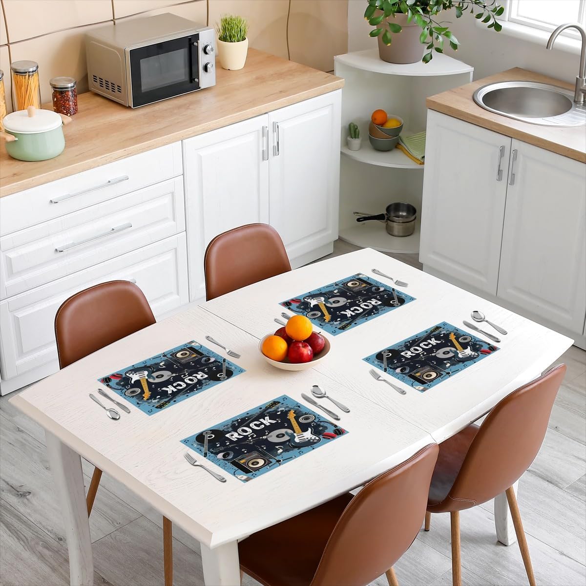 Rockmuziek Placemats Set van 4 - Kids Outdoor Kitchen recensie en prijs