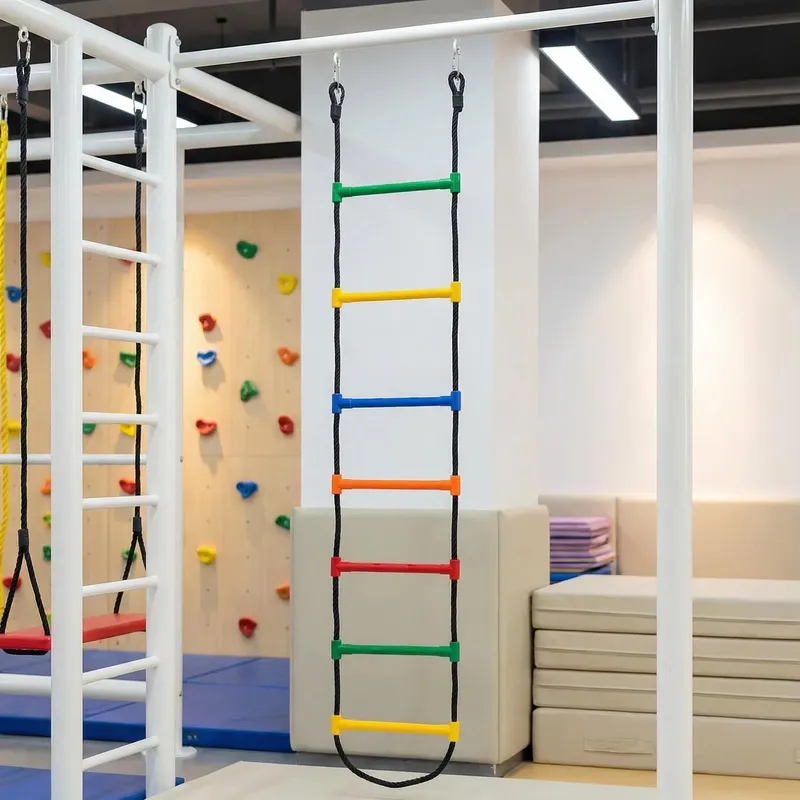 Kleurrijke plastic touwladder  - Kids Outdoor Ladder recensie en prijs