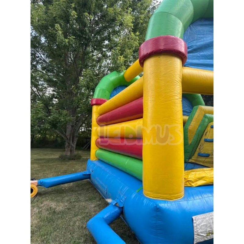 Commerciële opblaasbare hinder - Kids Outdoor House With Slide recensie en prijs