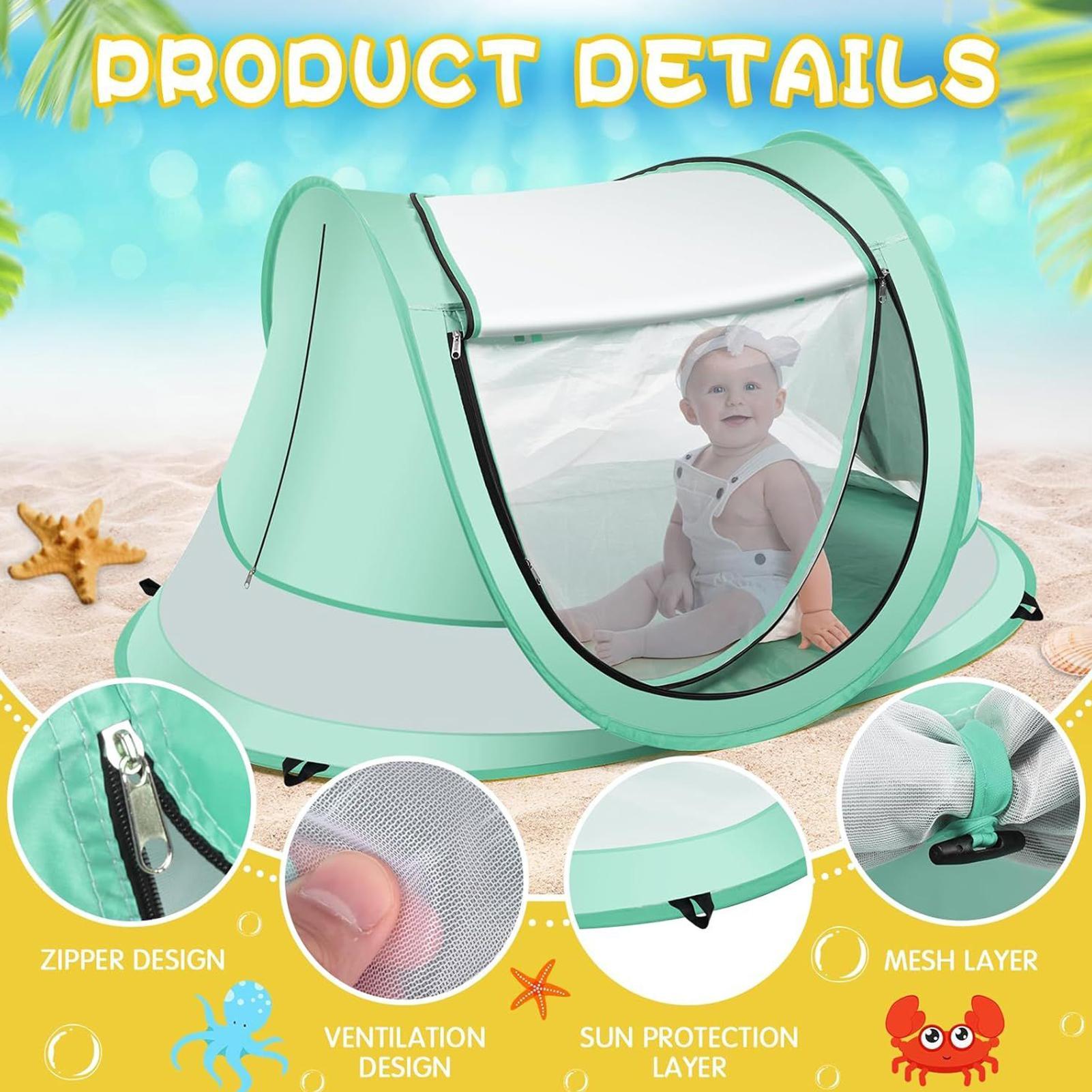 Strandtent voor kinderen UPF 5 - Kids Outdoor Tent recensie en prijs