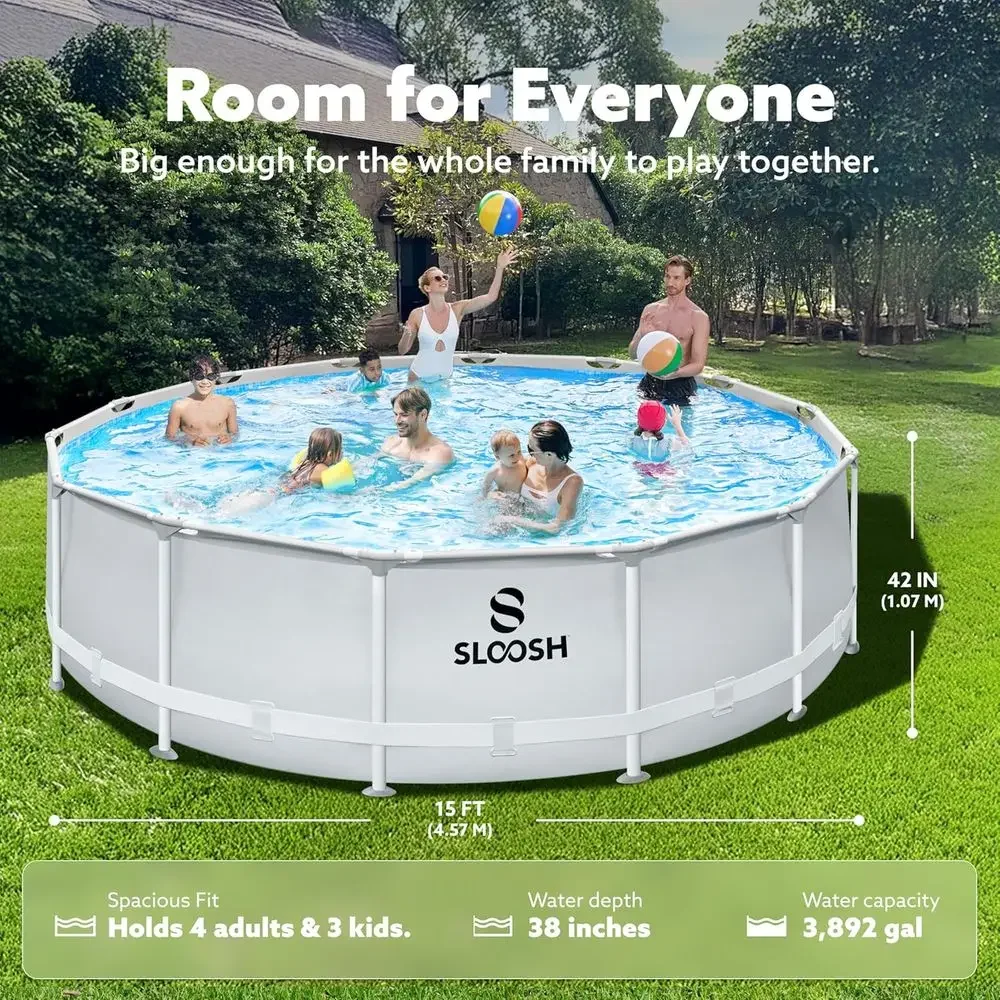 Rond zwembadset van 4,57m x 1, - Kids Outdoor Ladder recensie en prijs