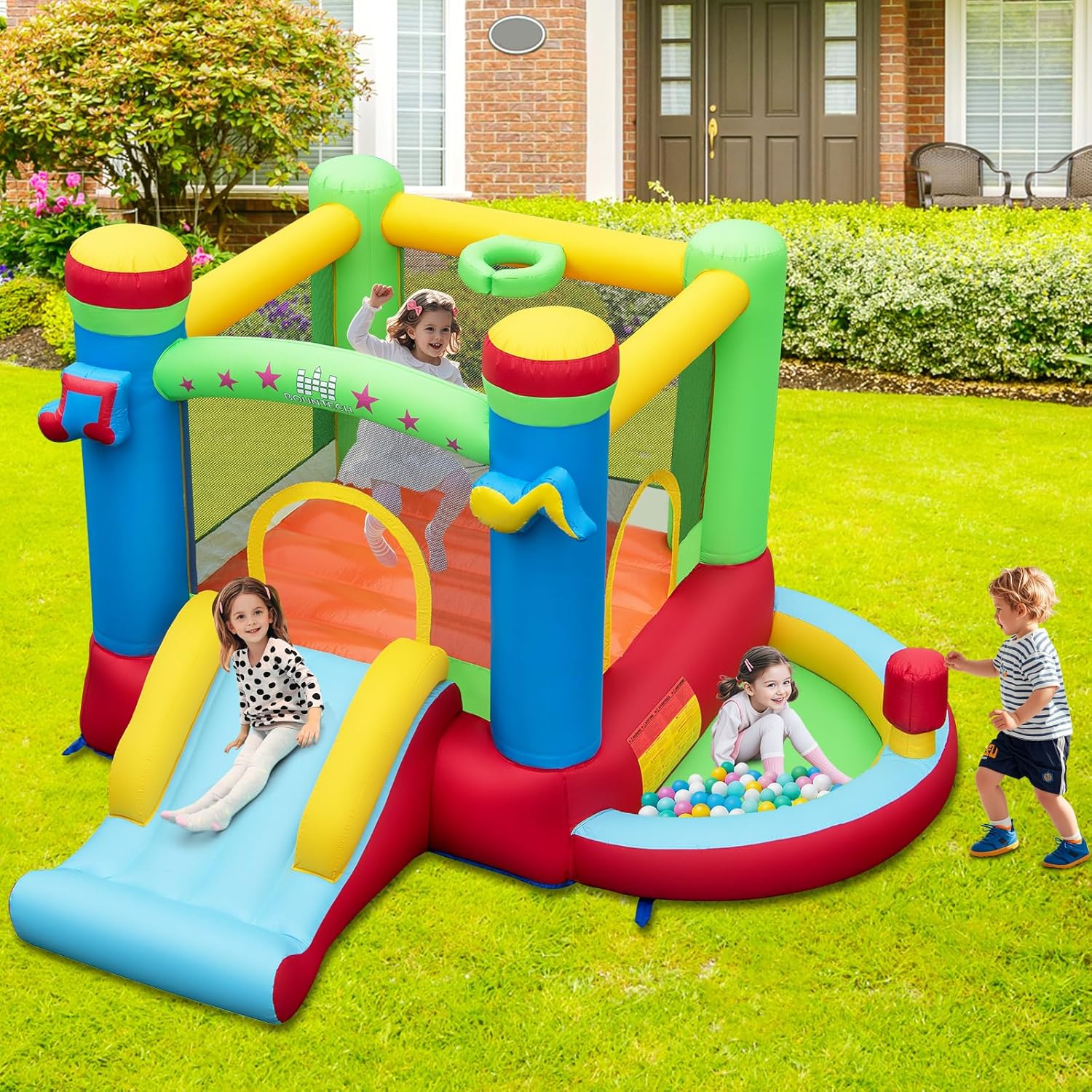 Opblaasbare springkasteel met  - Kids Outdoor House recensie en prijs