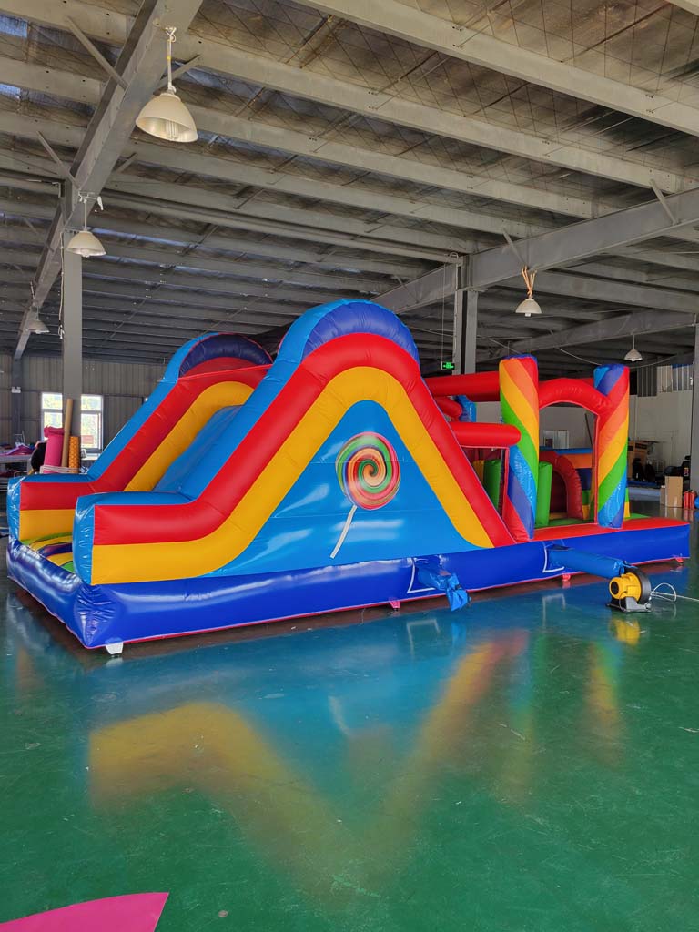 Reuze commerciële opblaasbare  - Kids Outdoor House With Slide recensie en prijs