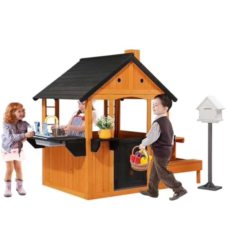 Houten speelhuisje voor kinder - Kids Outdoor Sink recensie en prijs