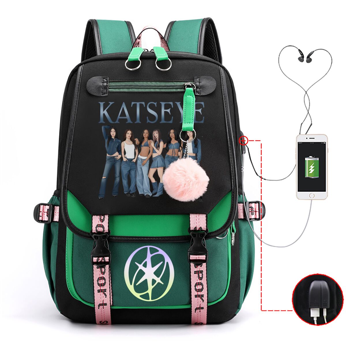 Katseye-rugzak Studentenrugzak - Kids Outdoor Backpack recensie en prijs