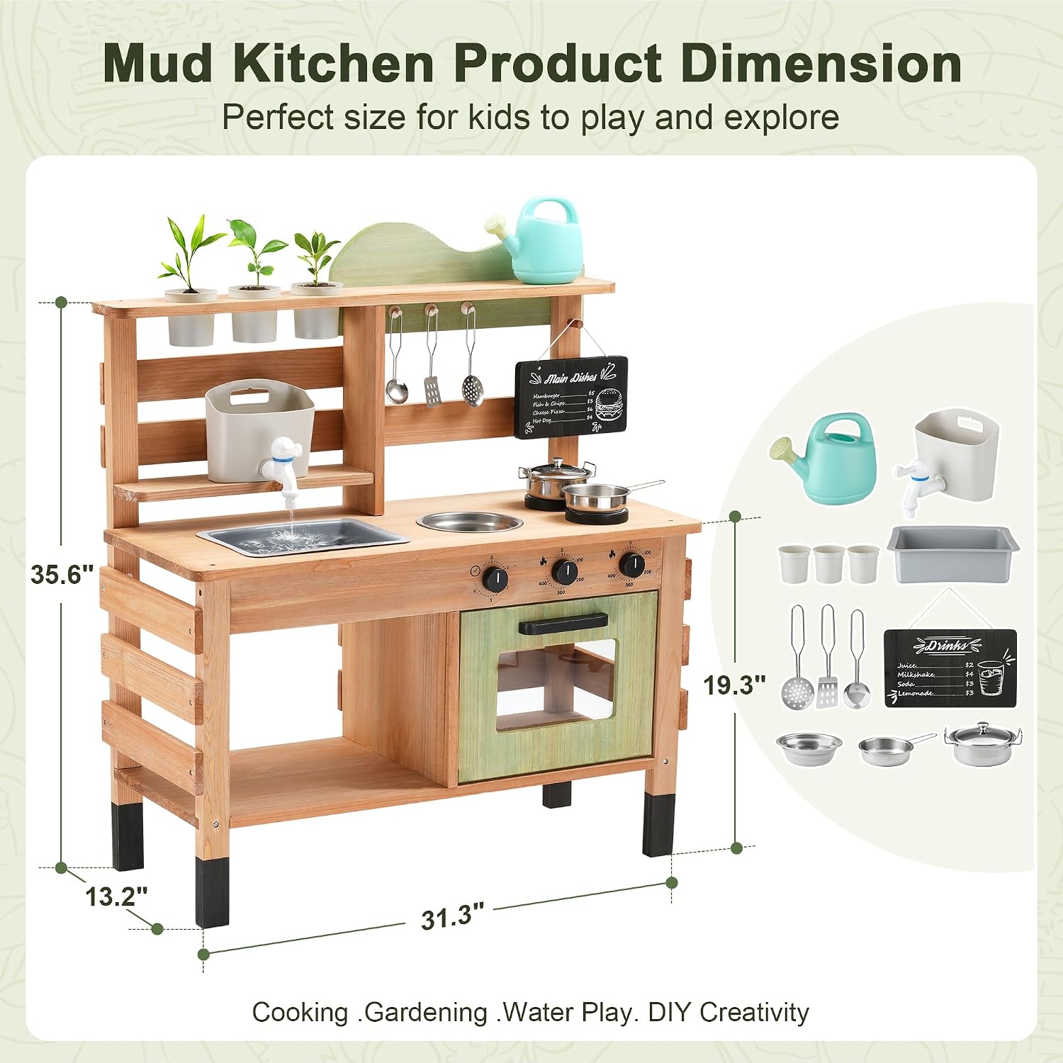 OLLIKIVI Buitenkookkeuken voor - Kids Outdoor Sink recensie en prijs