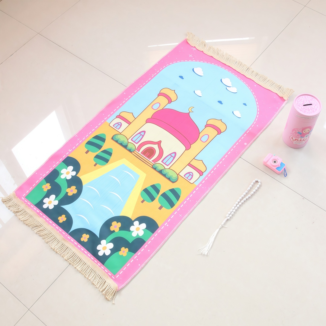 Geprint fluwelen kindergebedsm - Kids Outdoor Floor Cushions recensie en prijs