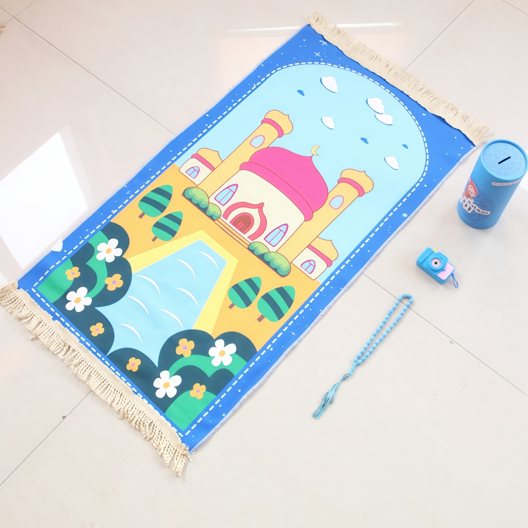 Geprint fluwelen kindergebedsm - Kids Outdoor Floor Cushions recensie en prijs