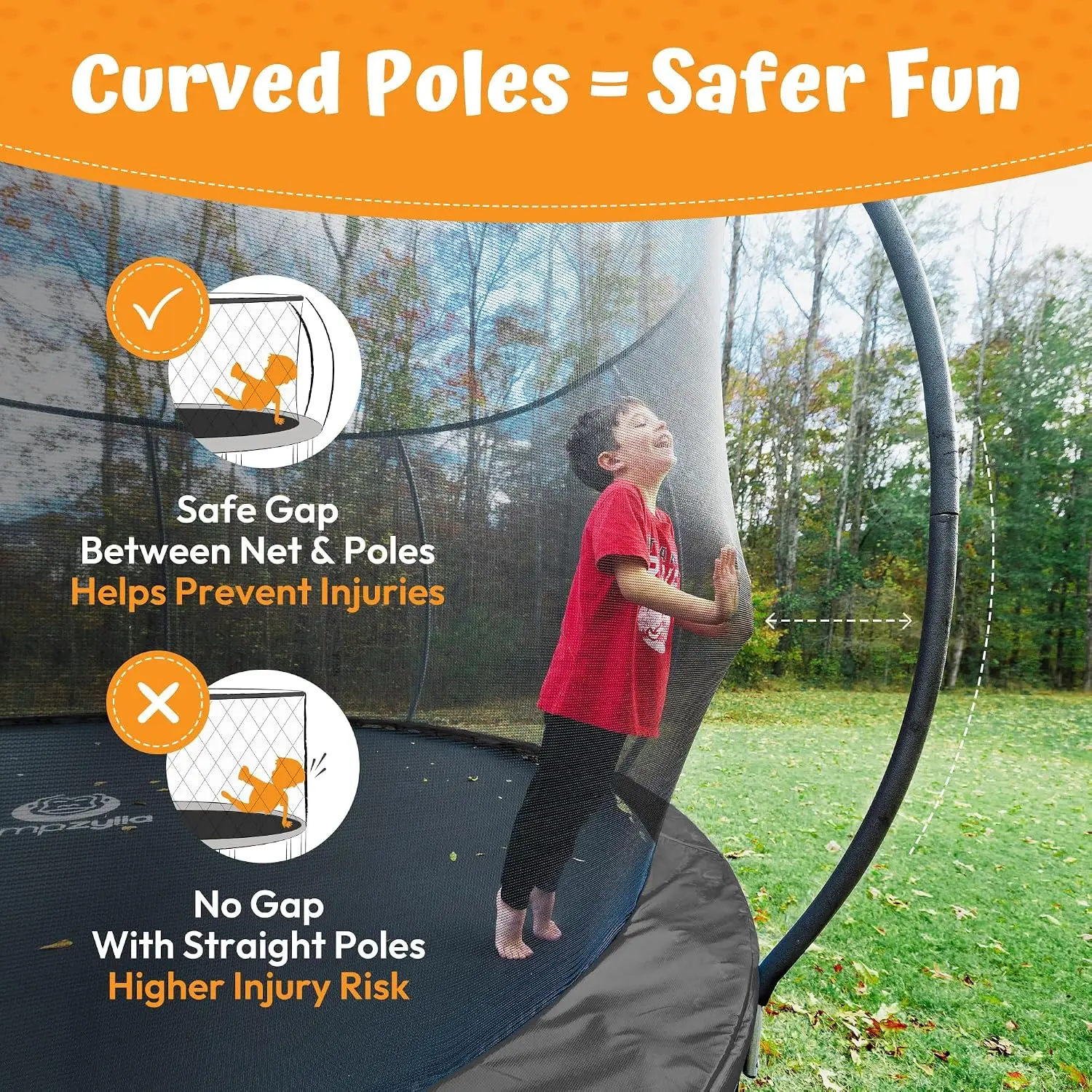 Buitentrampoline met veilighei - Kids Outdoor Ladder recensie en prijs