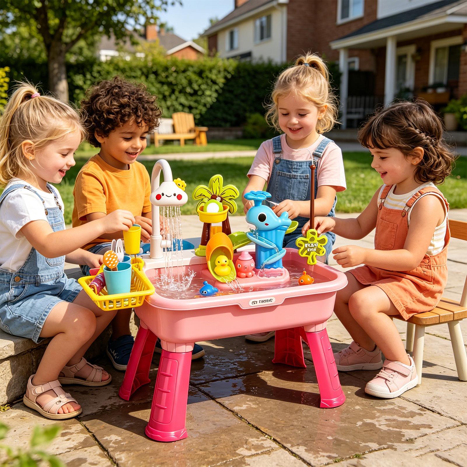 Elektrische speelgootsteen voo - Kids Outdoor Kitchen recensie en prijs