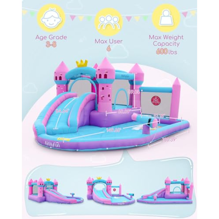 Opblaasbare waterglijbaan met  - Kids Outdoor House recensie en prijs